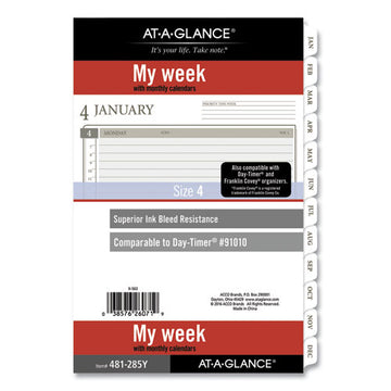 AT-A-GLANCE® 2-page-per-week Planner Refills, 8.5 X 5.5, White Sheets, 12-month (jan To Dec): 2022 freeshipping - TVN Wholesale